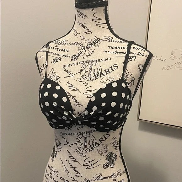 Polka Dot Bikini Top - Size Small - Picture 7 of 9